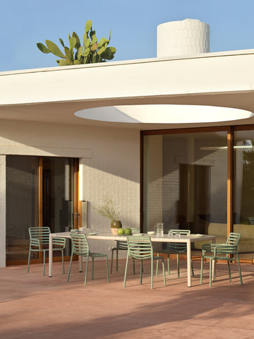 UV-álló kültéri szék menta színben – prémium olasz kerti bútor